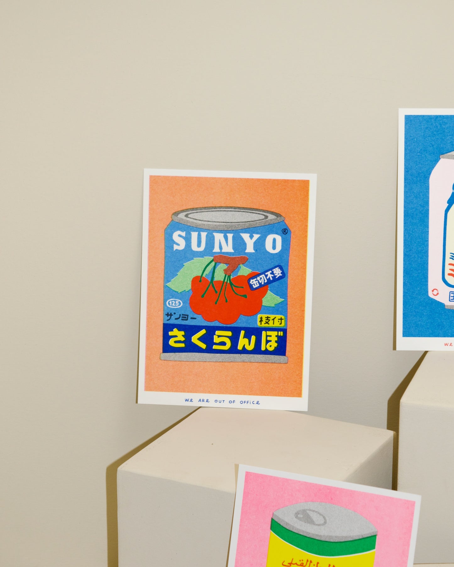 We Are Out of Office Risograph Prints