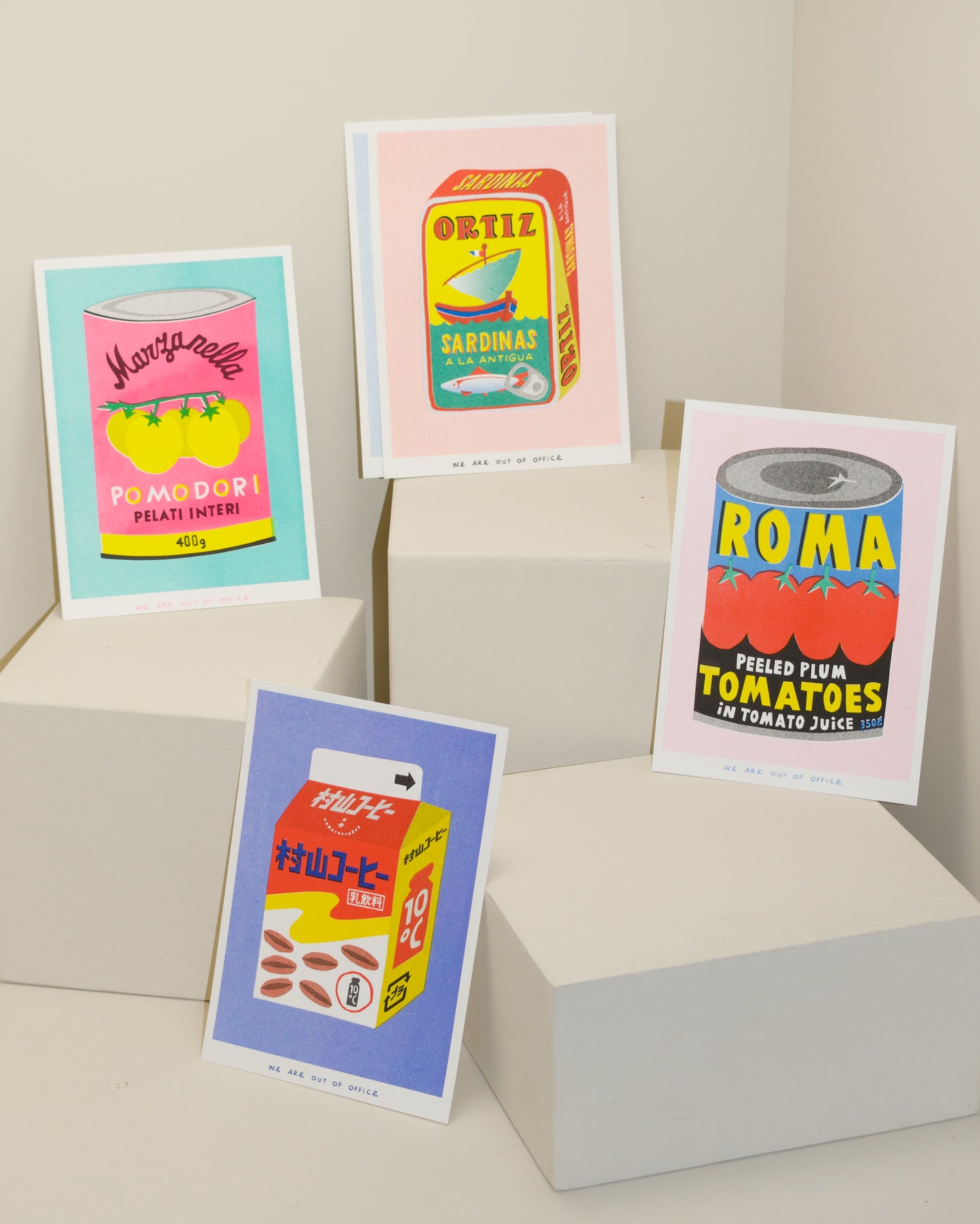 We Are Out of Office Risograph Prints