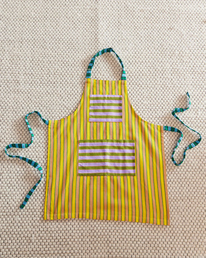 Dusen Dusen Turmeric Stripe Apron