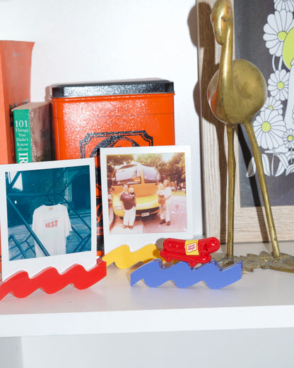 polaroid squiggle stand | primary collection