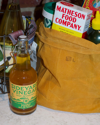 Waxed Cotton Grocery Bag