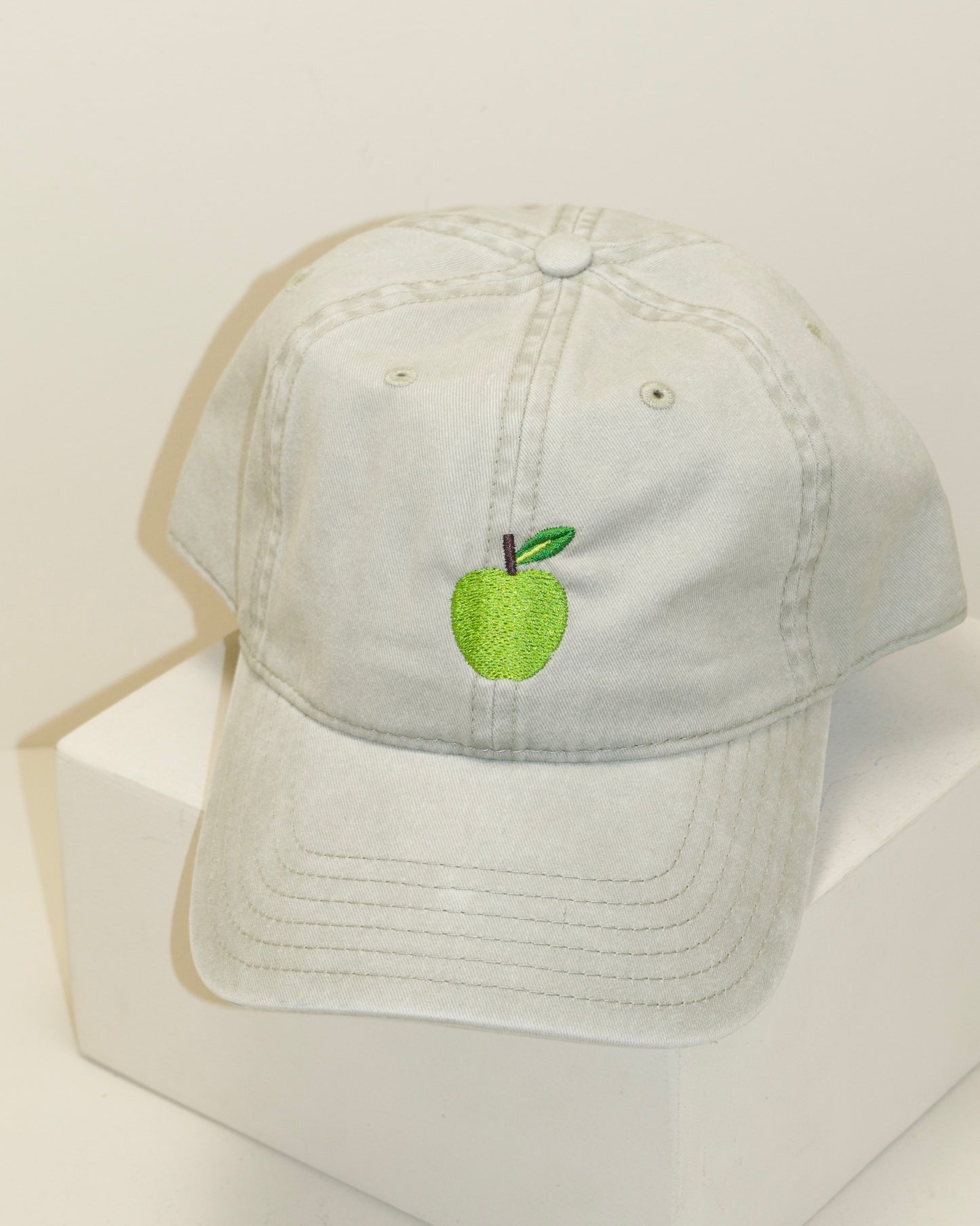 embroidered apple hat