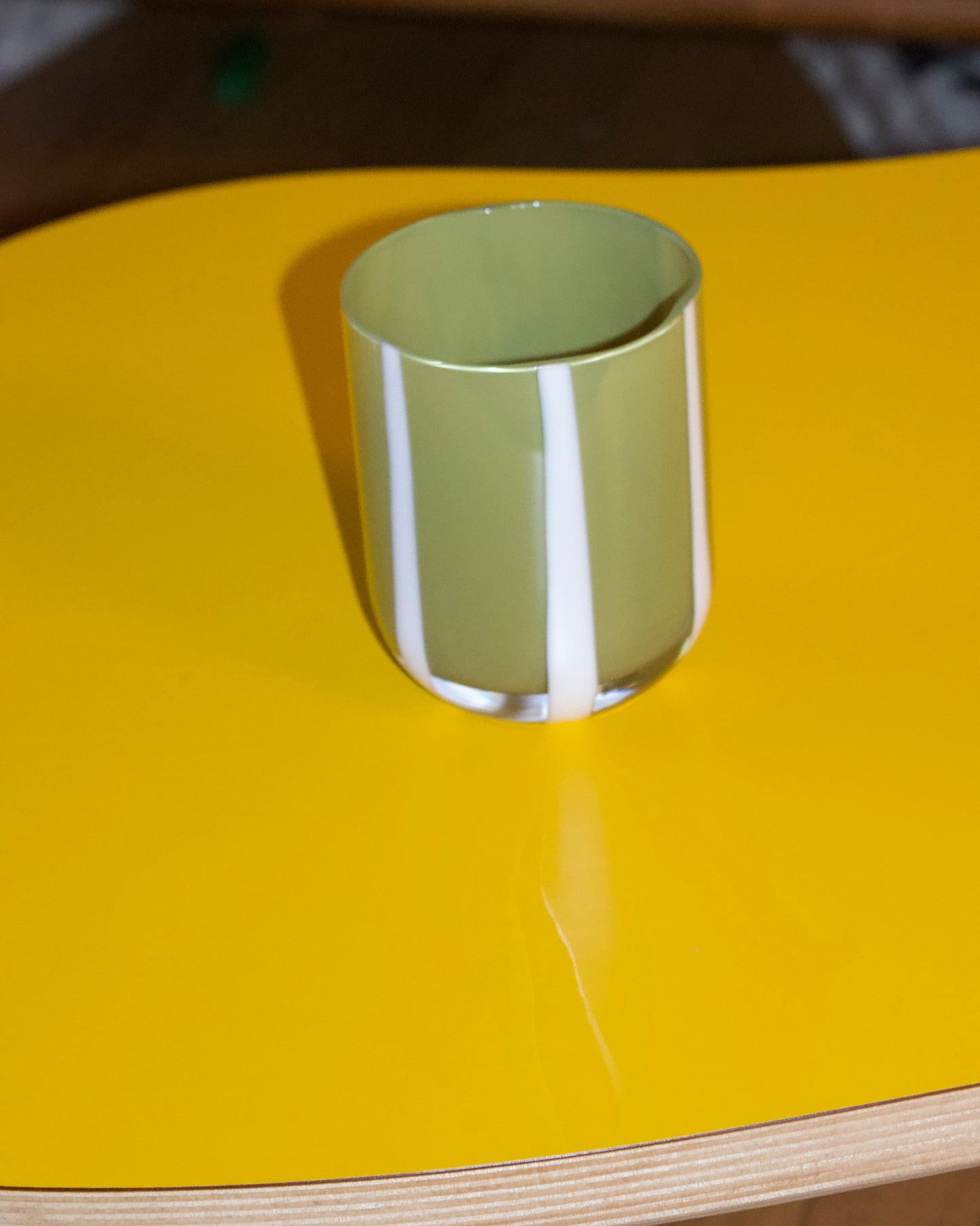 Striped Glass Cup