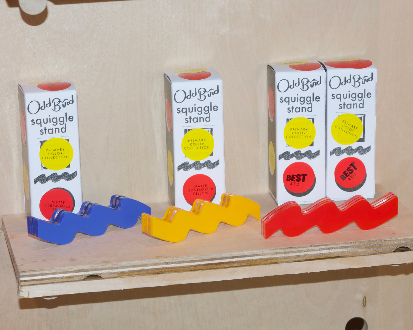 polaroid squiggle stand | primary collection