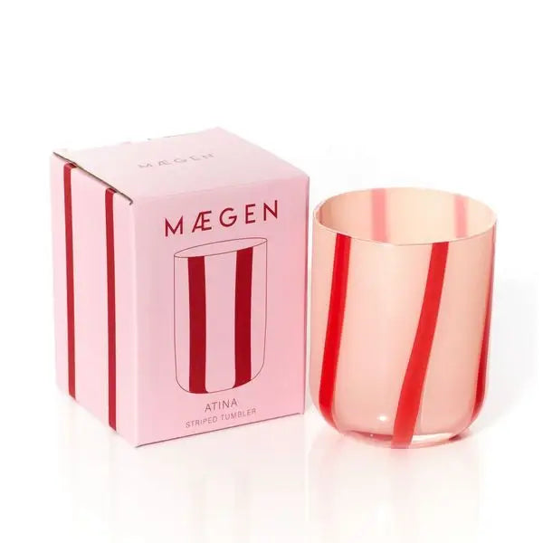 Striped Glass Cup