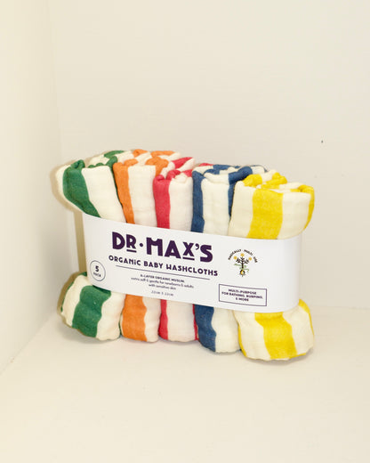 striped wash cloth set