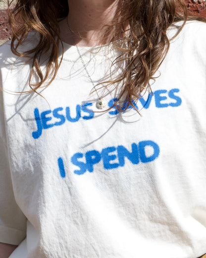 "Jesus Saves I Spend" Shirt - Odd Bird