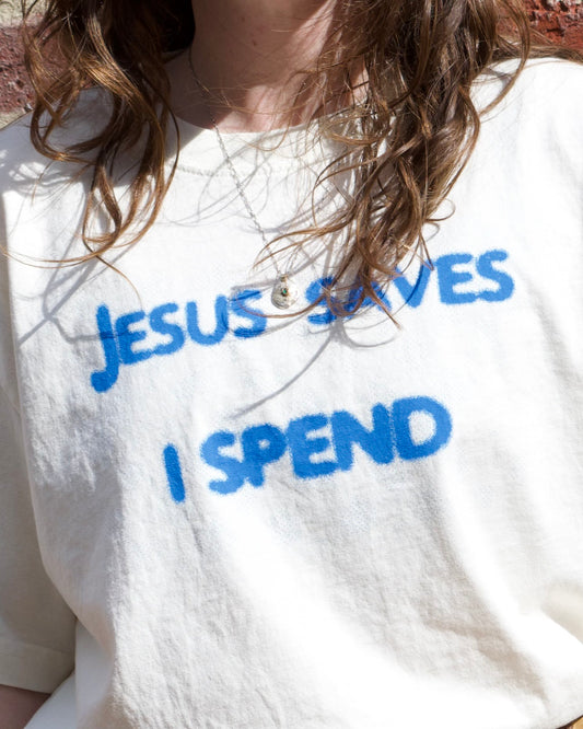 "Jesus Saves I Spend" Shirt - Odd Bird