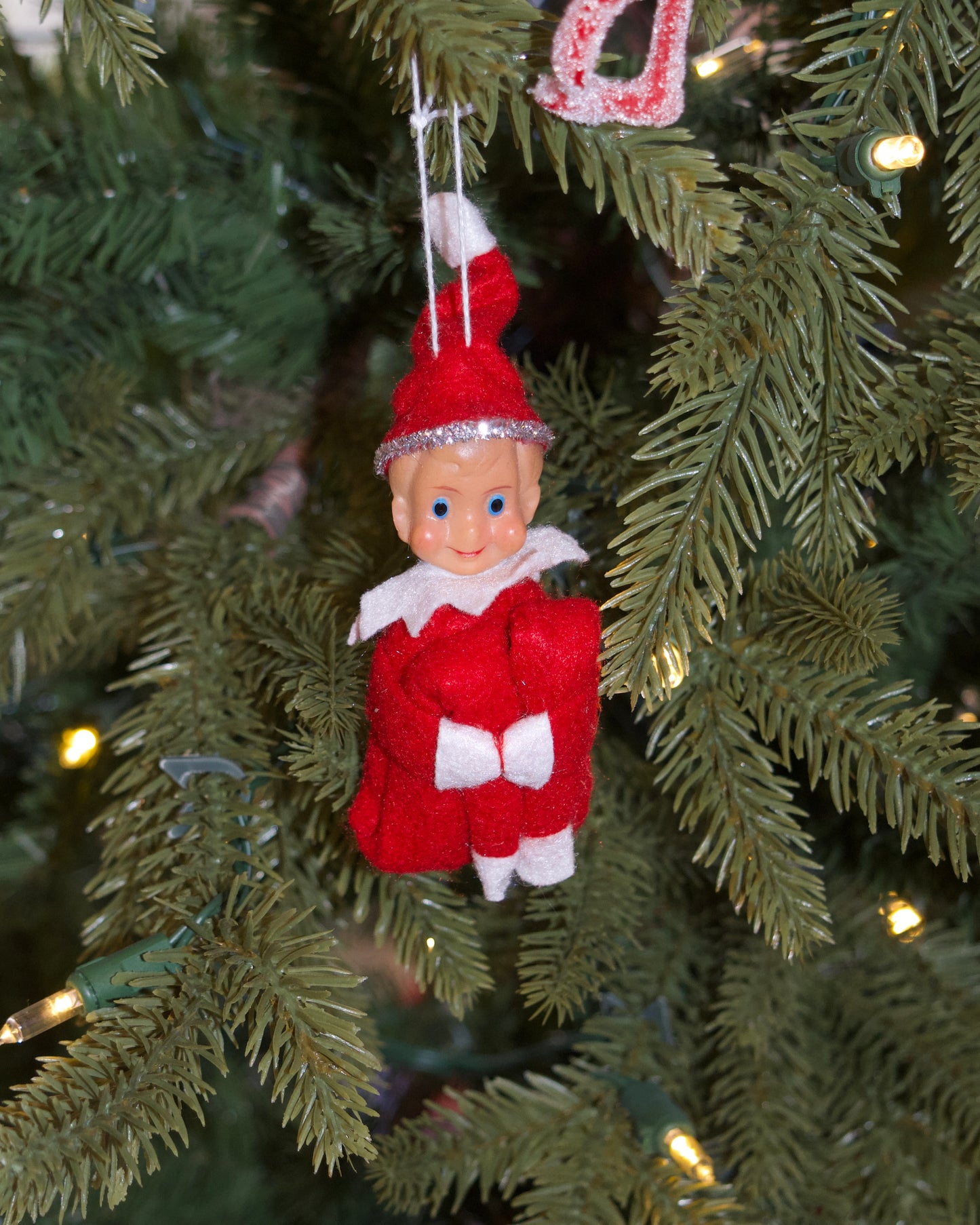 Vintage Elf Ornament
