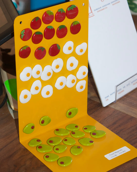 Glass Food Magnets