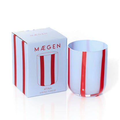 Striped Glass Cup