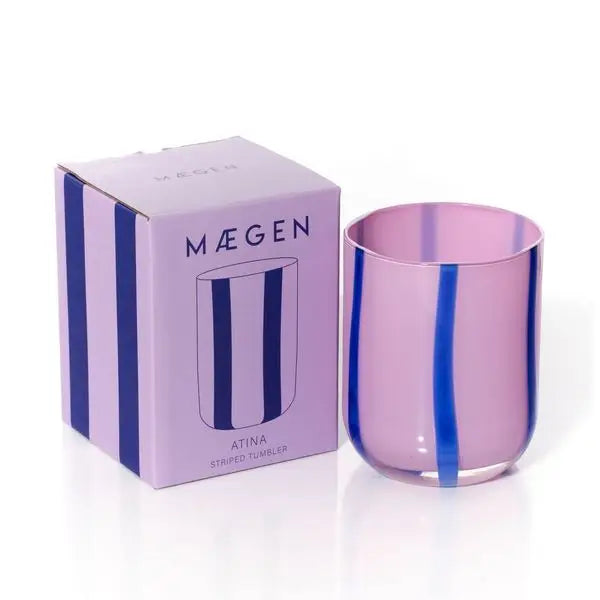 Striped Glass Cup