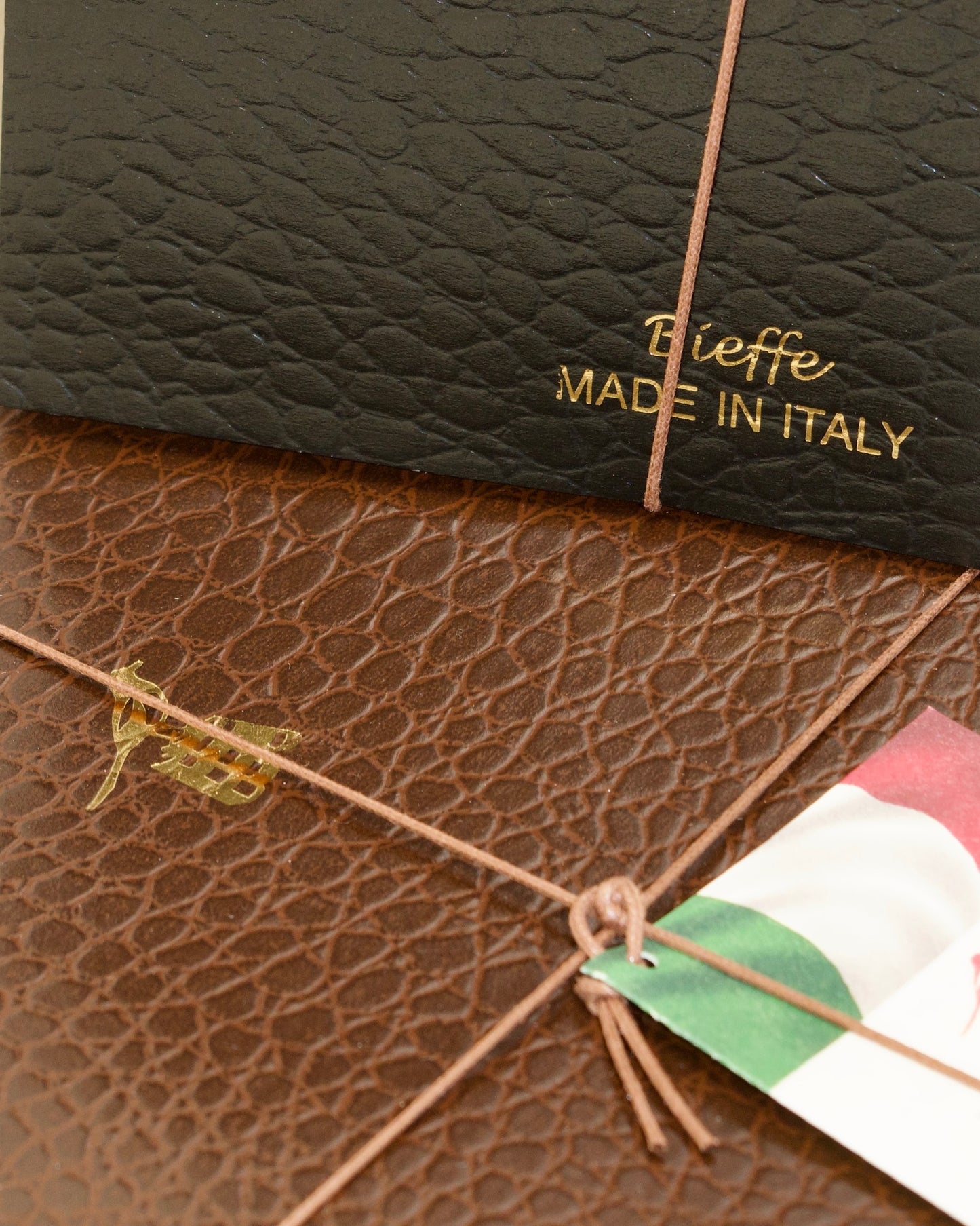 Italian Leather Notebook Set