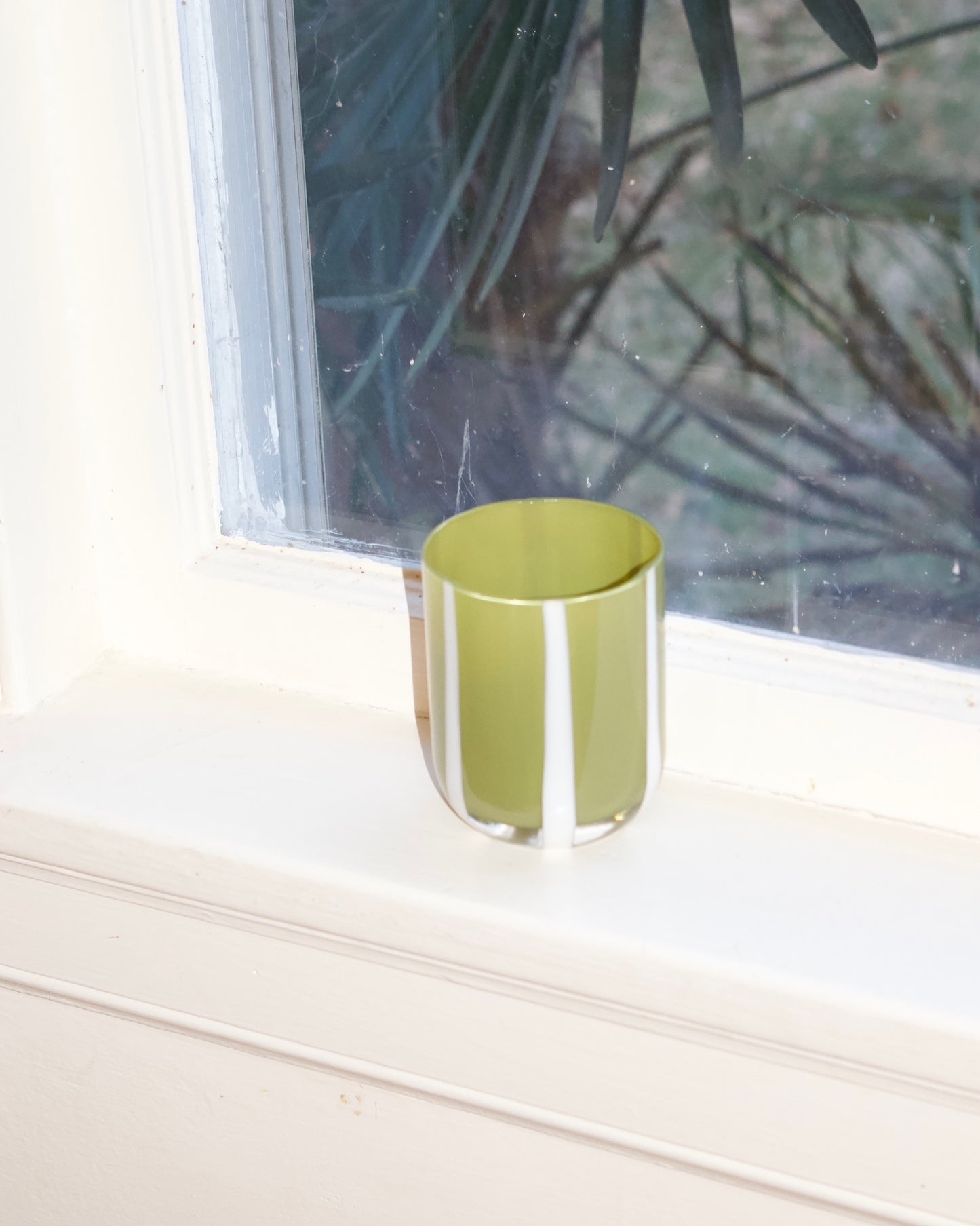 Striped Glass Cup