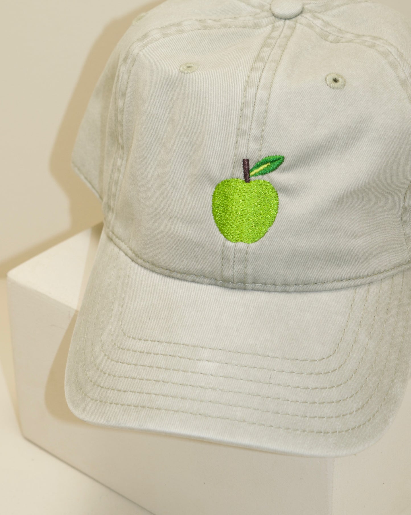embroidered apple hat