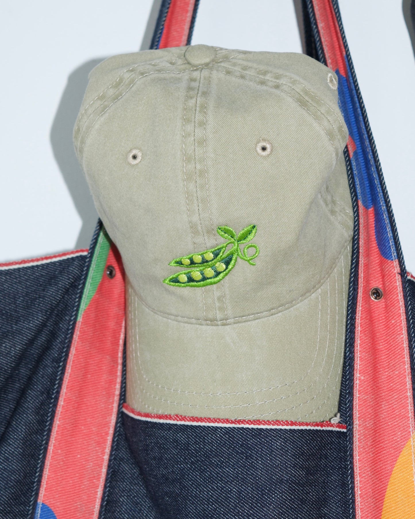 Embroidered Pea Pod Hat