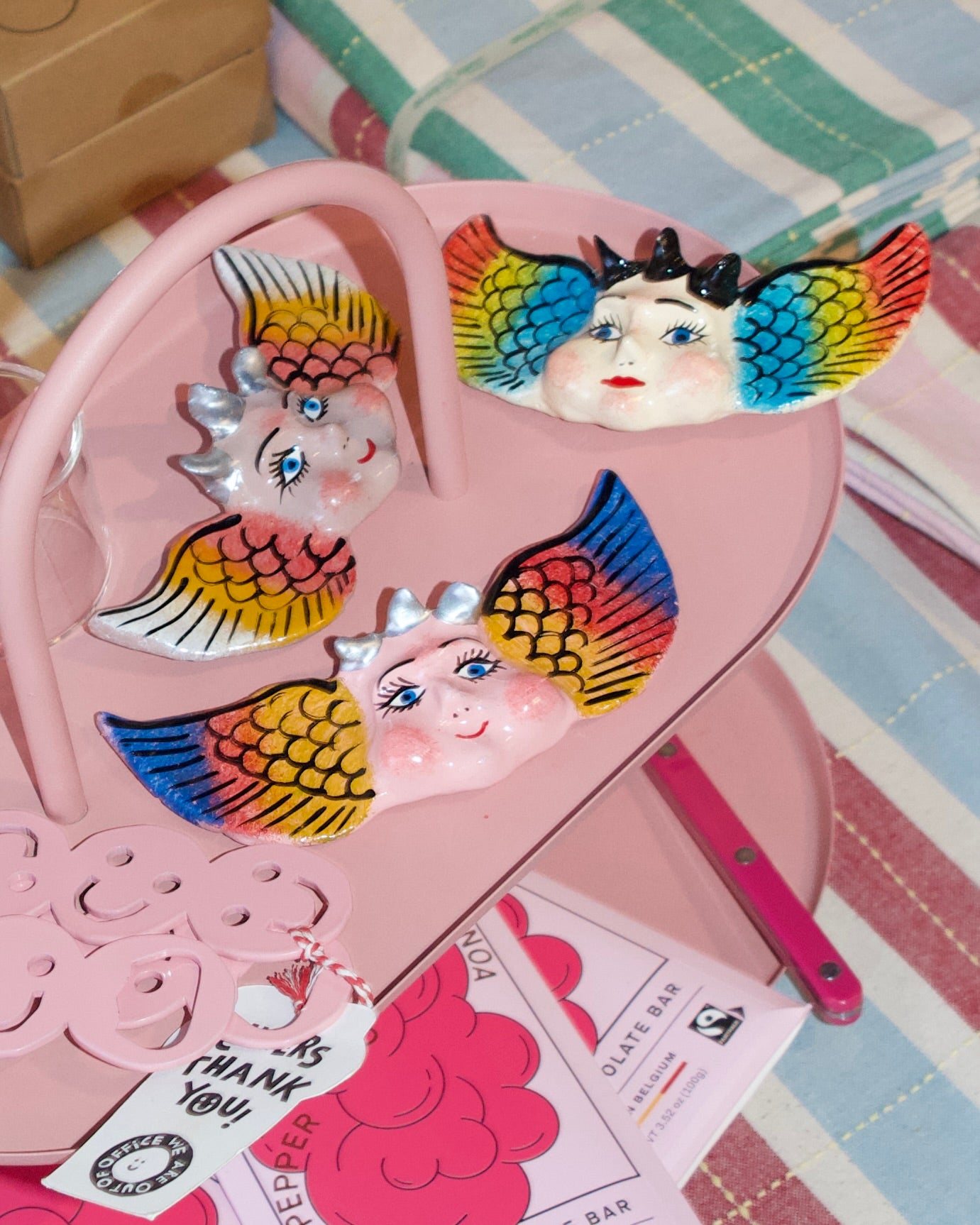 Mexican Ceramic Cherub Angel