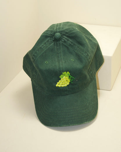 Embroidered Grapes Hat