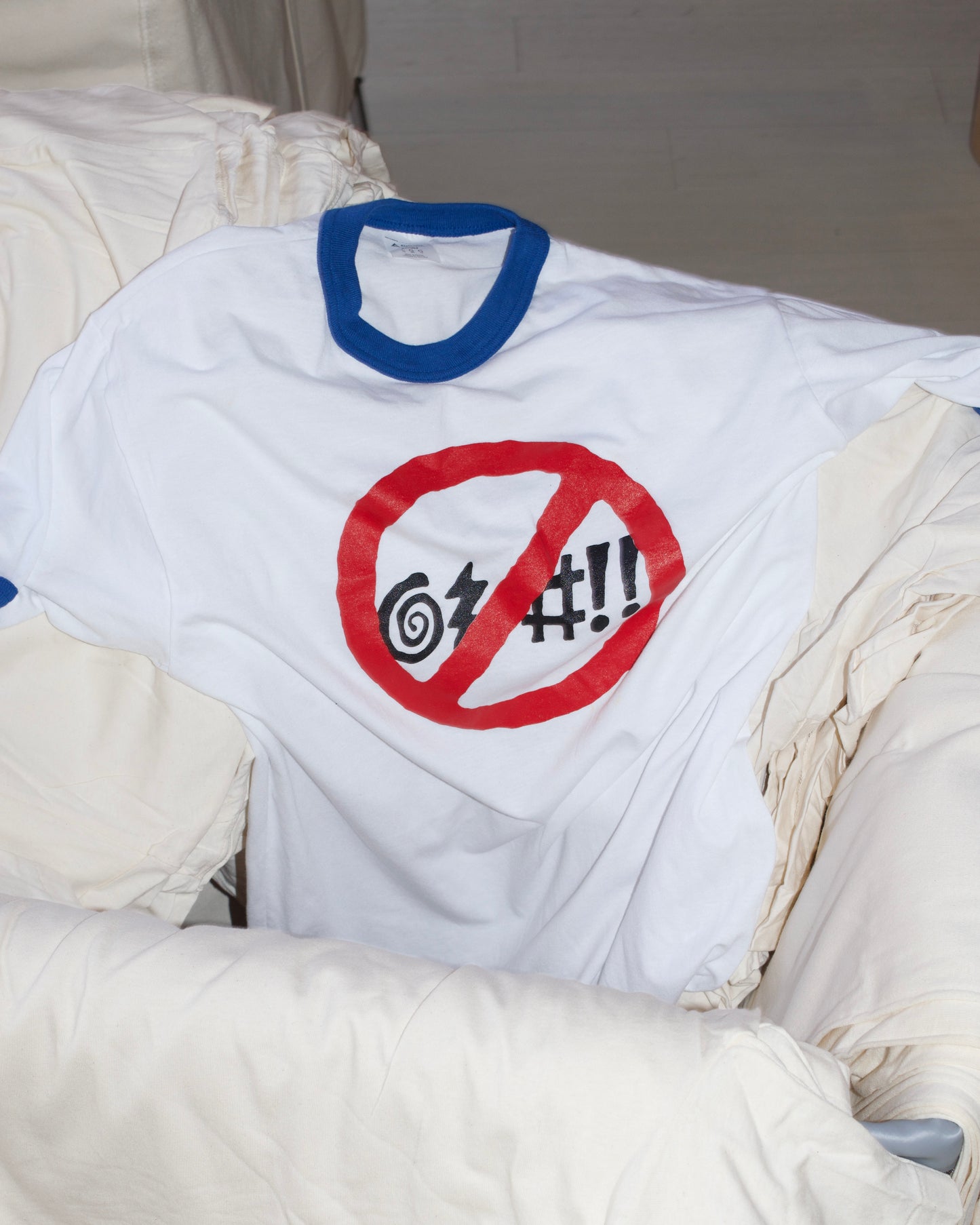 No Cussing Ringer Tee | Odd Bird's Tourist Trap
