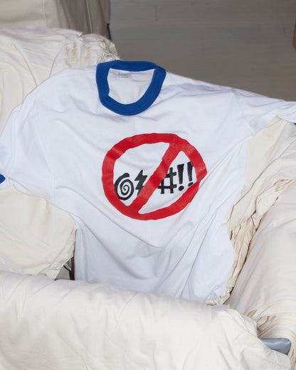 No Cussing Ringer Tee | Odd Bird's Tourist Trap