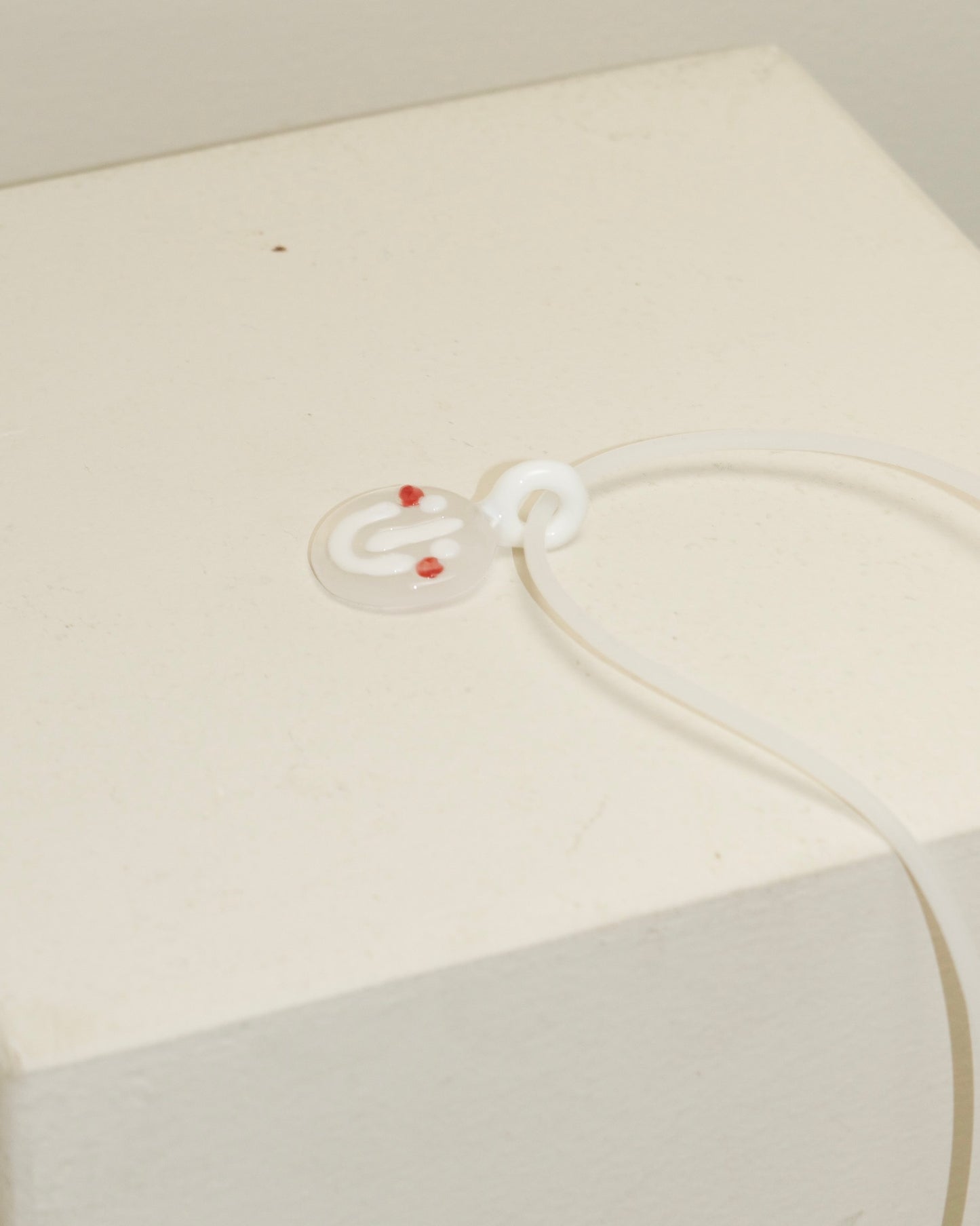 Glass Smiley Face Necklace