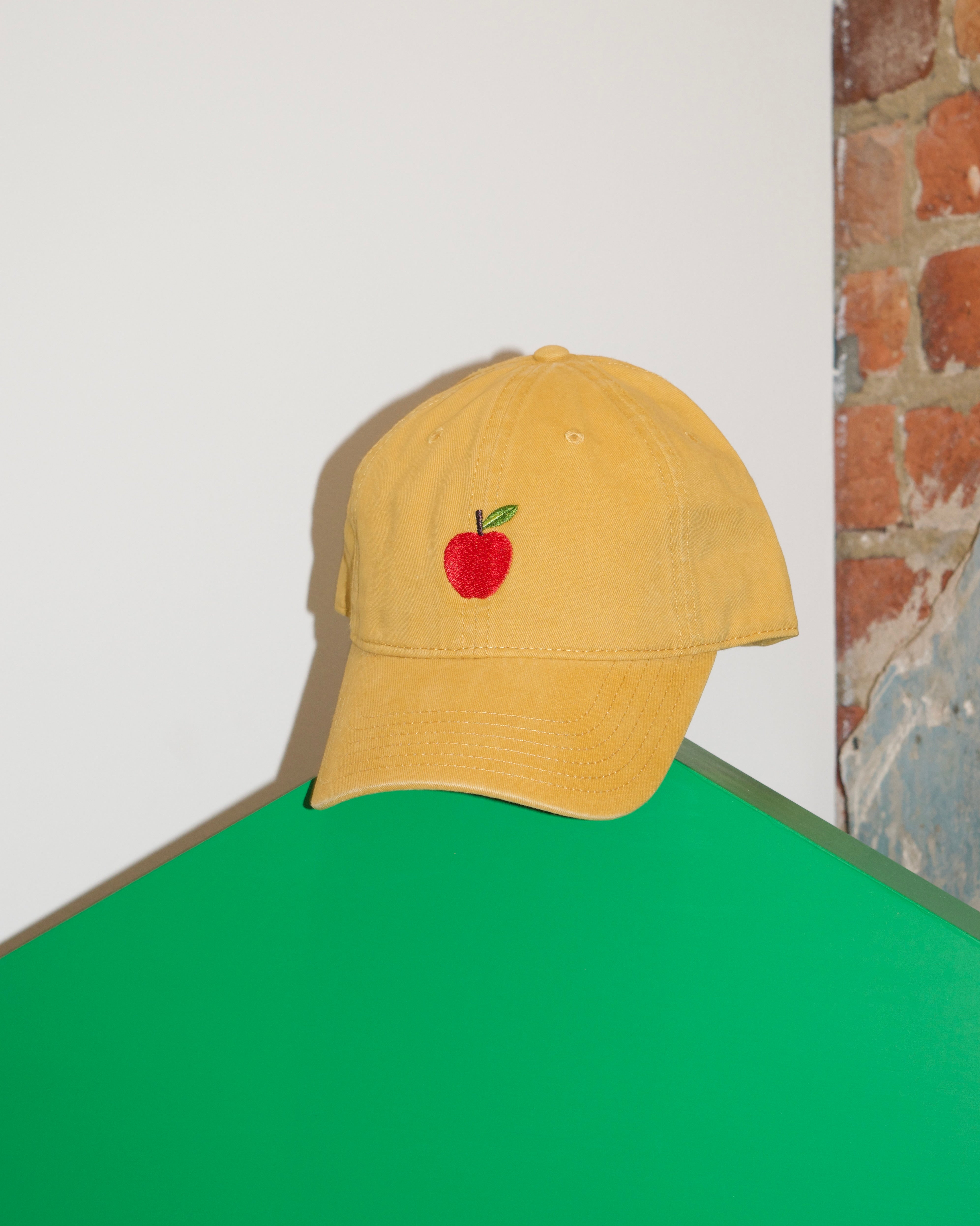 embroidered apple hat – Odd Bird