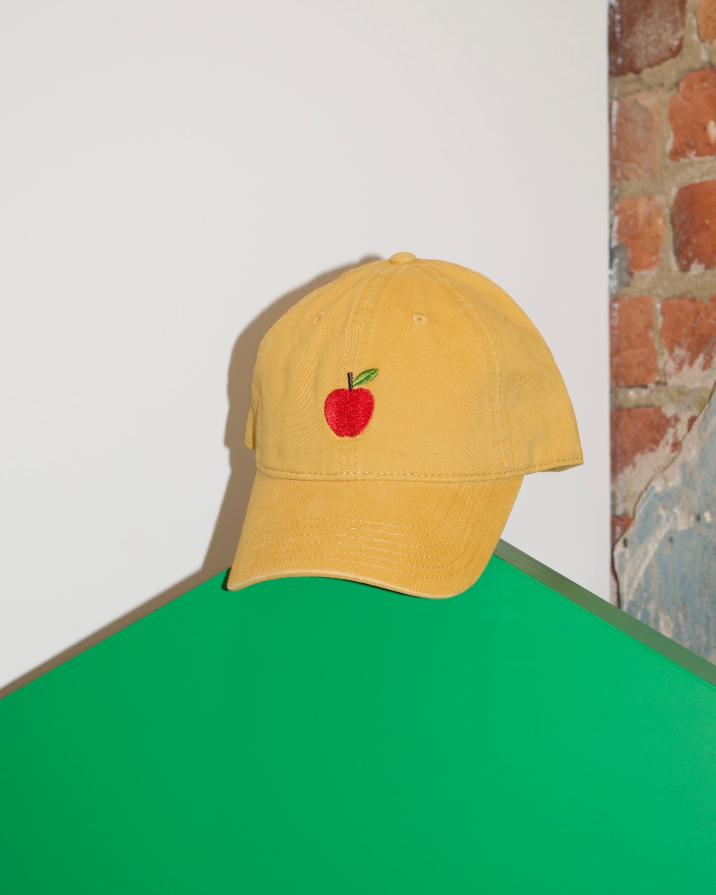 embroidered apple hat