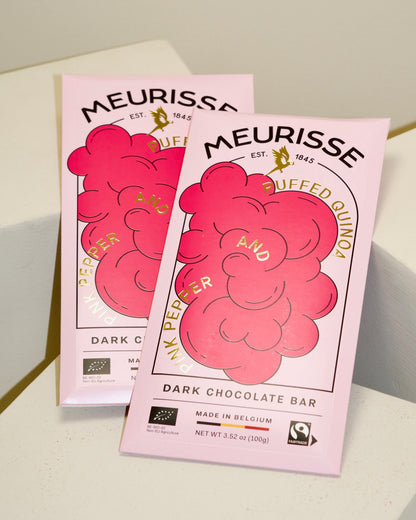 Meurisse Belgian Quinoa and Cracked Pepper Chocolate Bar