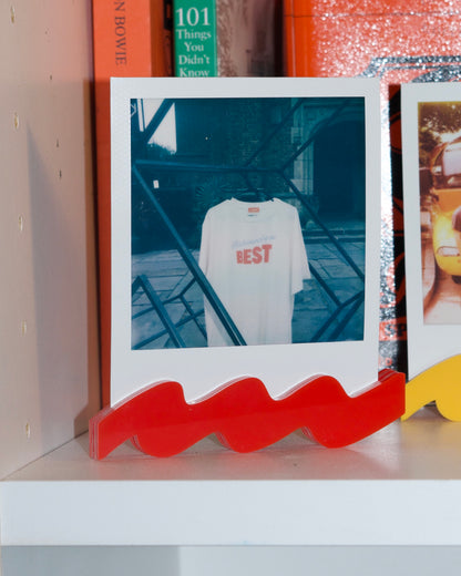 polaroid squiggle stand | primary collection