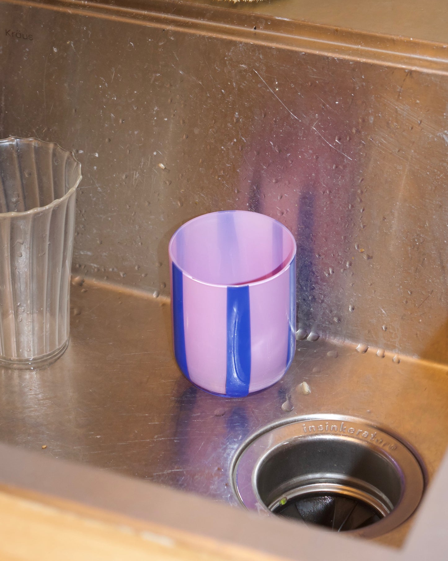 Striped Glass Cup
