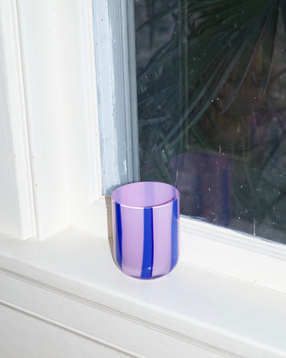 Striped Glass Cup