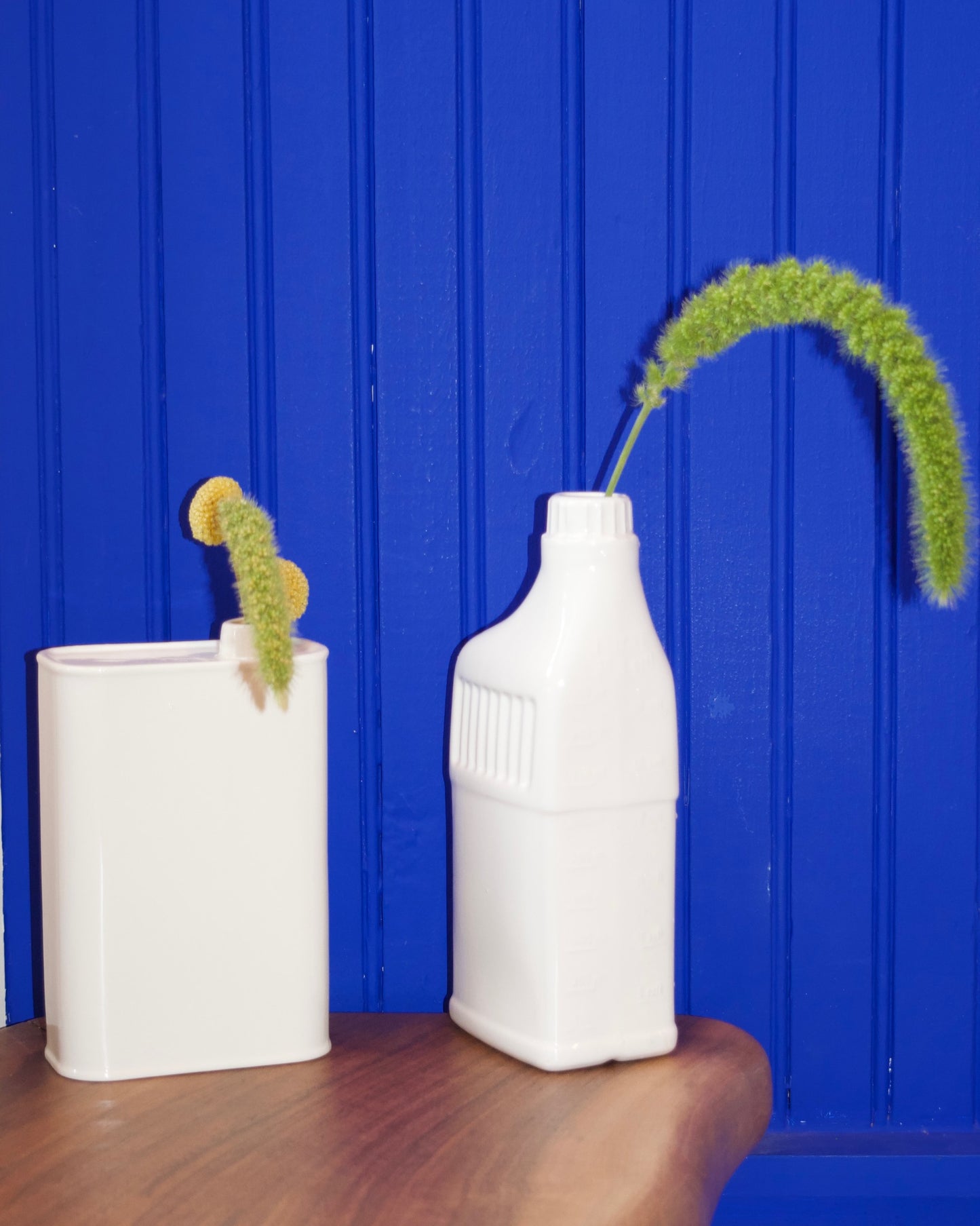 Oil Can and Bottle Ceramic Vases
