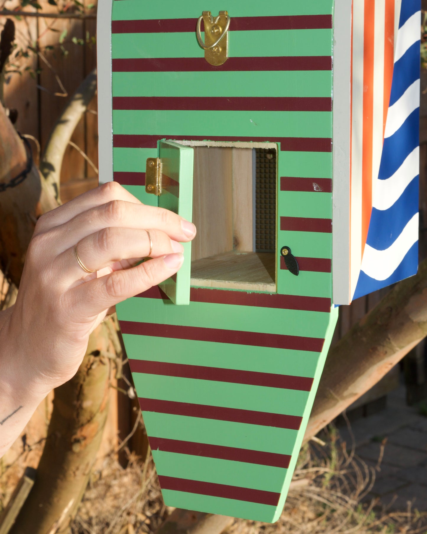 Dusen Dusen Multi Stripe Bird House