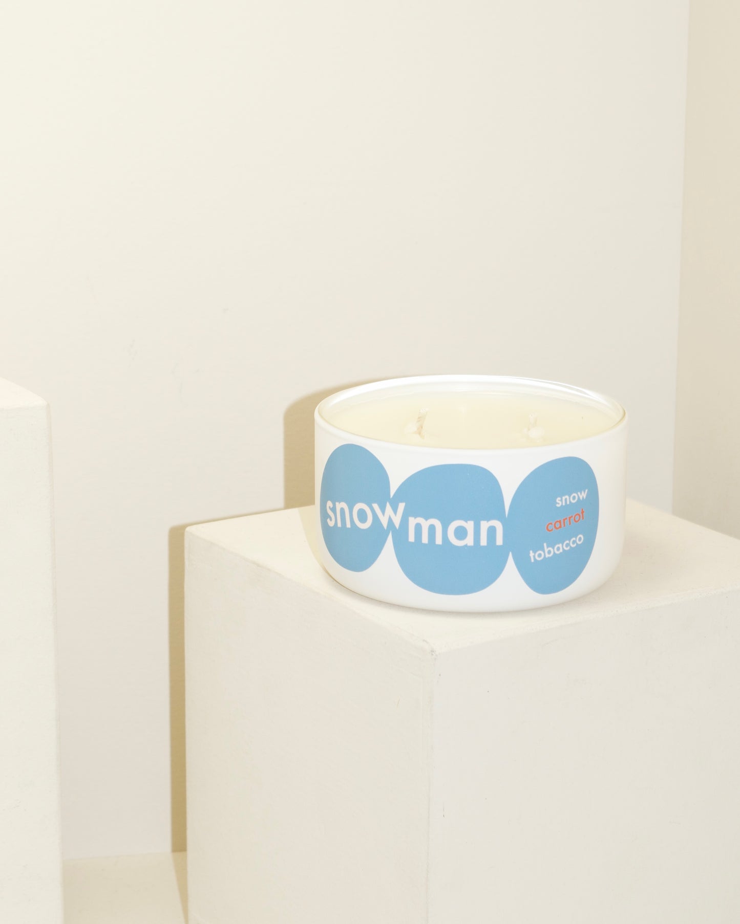 Odd Bird Snowman Candle