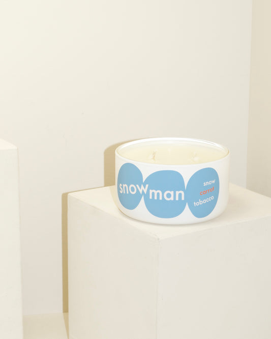 Odd Bird Snowman Candle