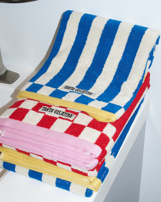 Clubhouse Stripe Bath Towels