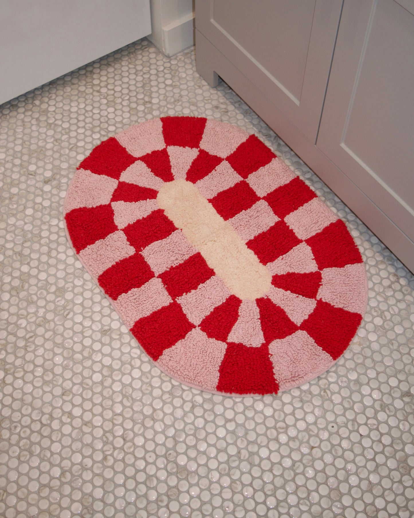 Rita Checkered Bath Mat