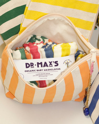 striped wash cloth set