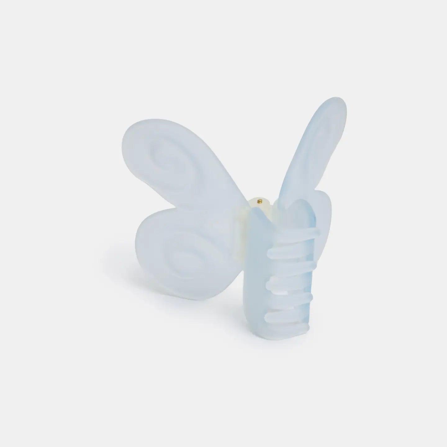 Butterfly shaped hair clip clear