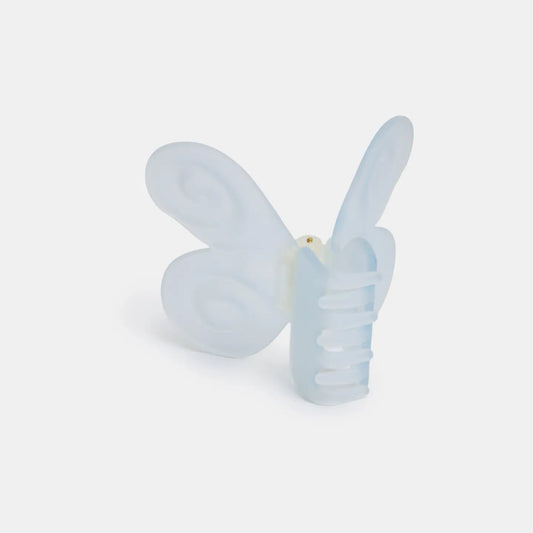 Butterfly shaped hair clip clear