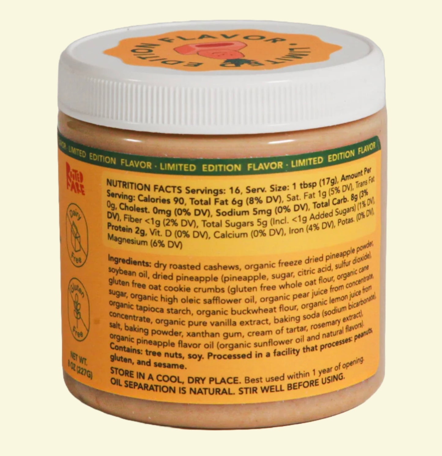 Pineapple Cake Cashew Butter