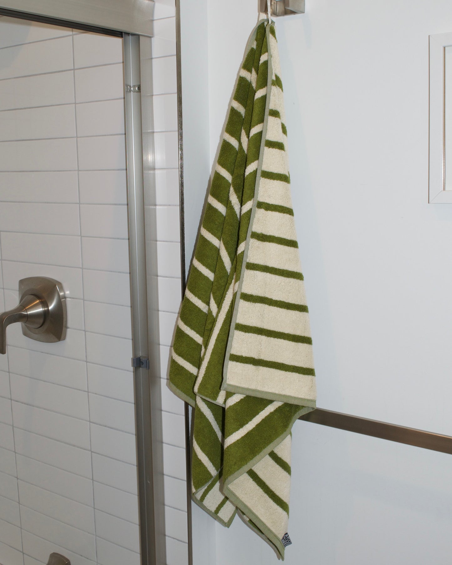 Dusen Dusen Bird Stripe Bath Towels