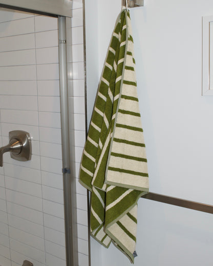 Dusen Dusen Bird Stripe Bath Towels