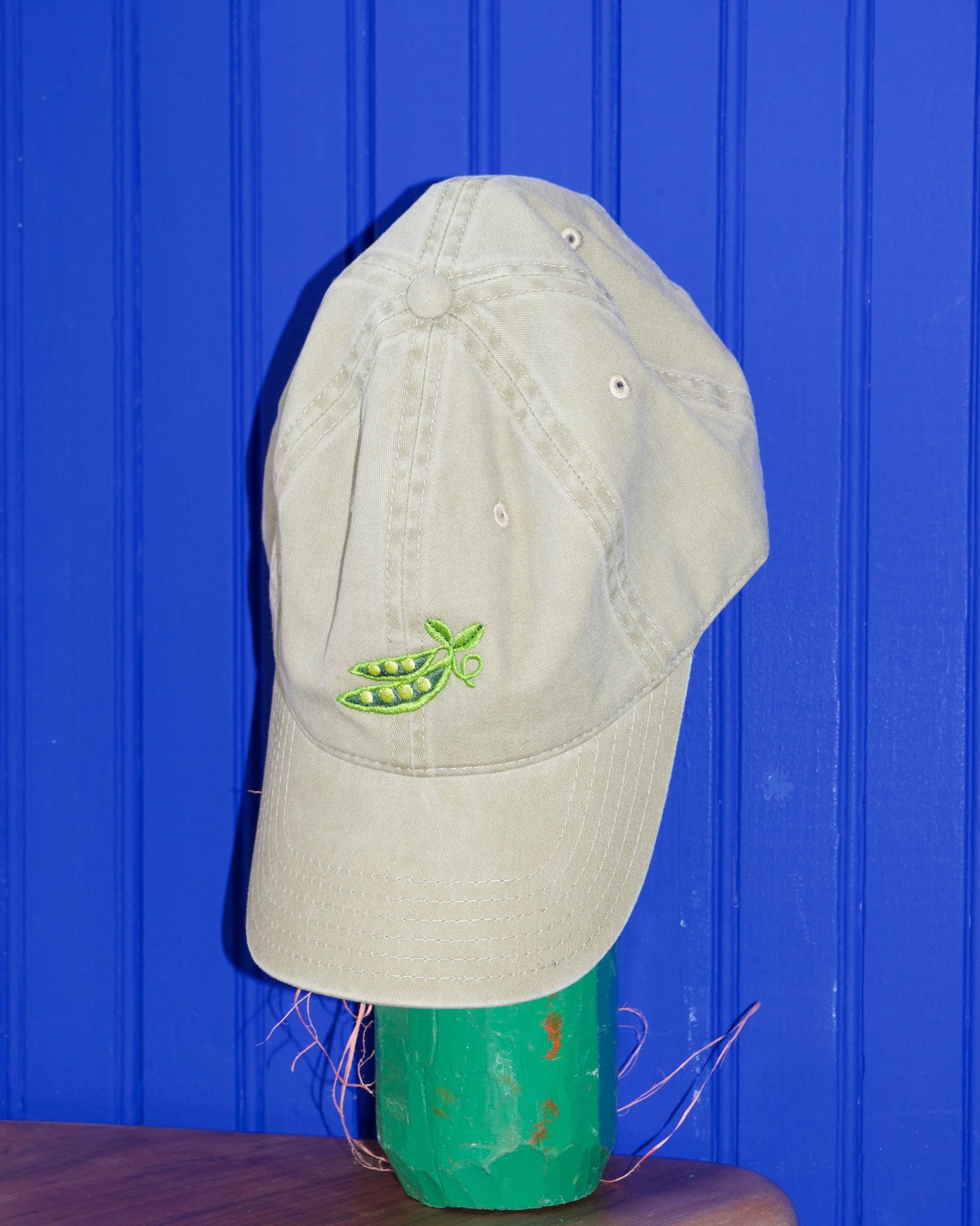 Embroidered Pea Pod Hat