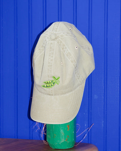 Embroidered Pea Pod Hat