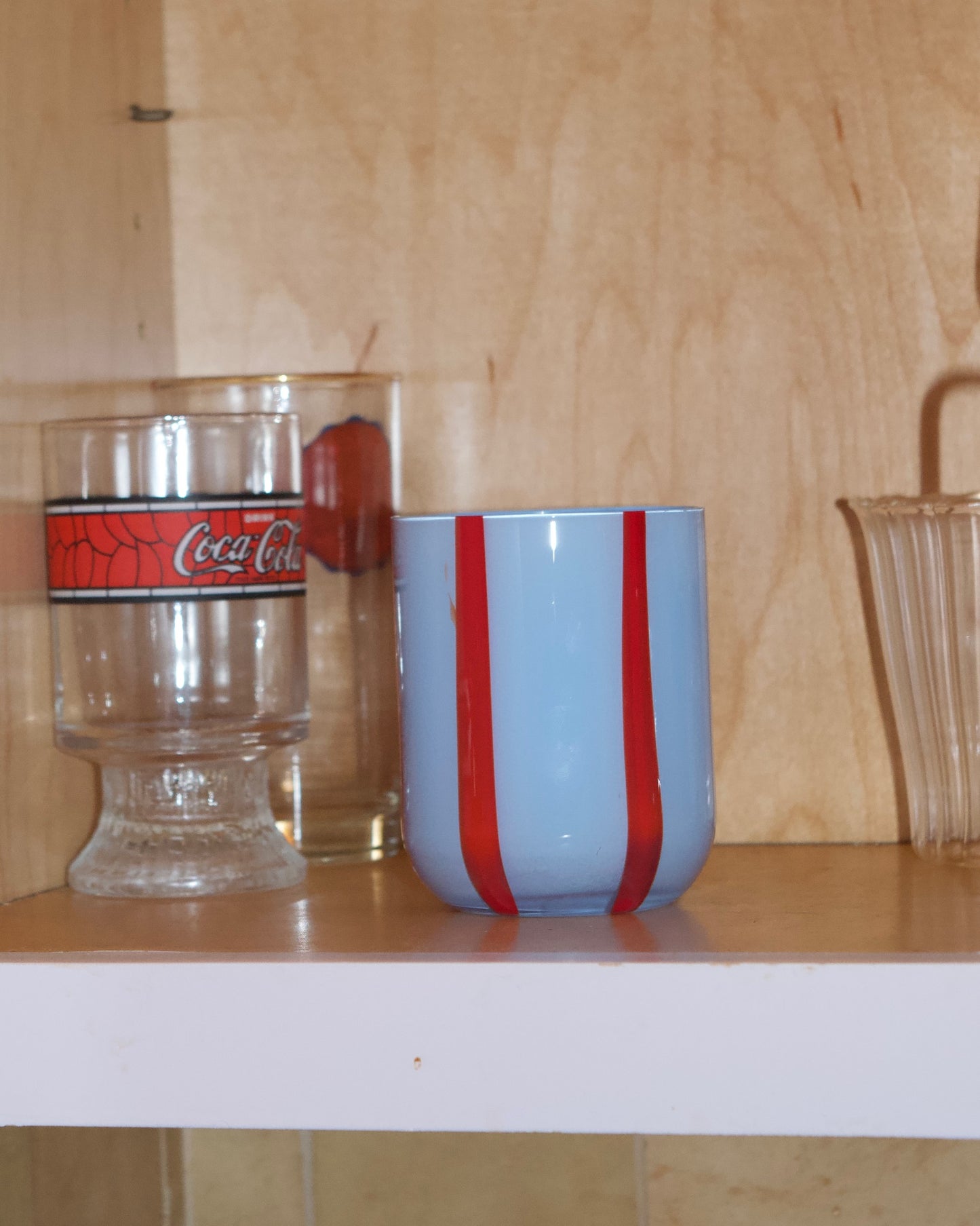Striped Glass Cup