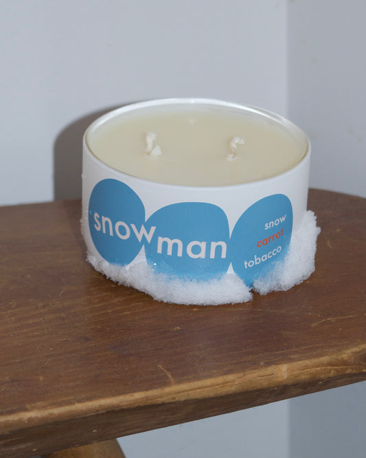 Odd Bird Snowman Candle