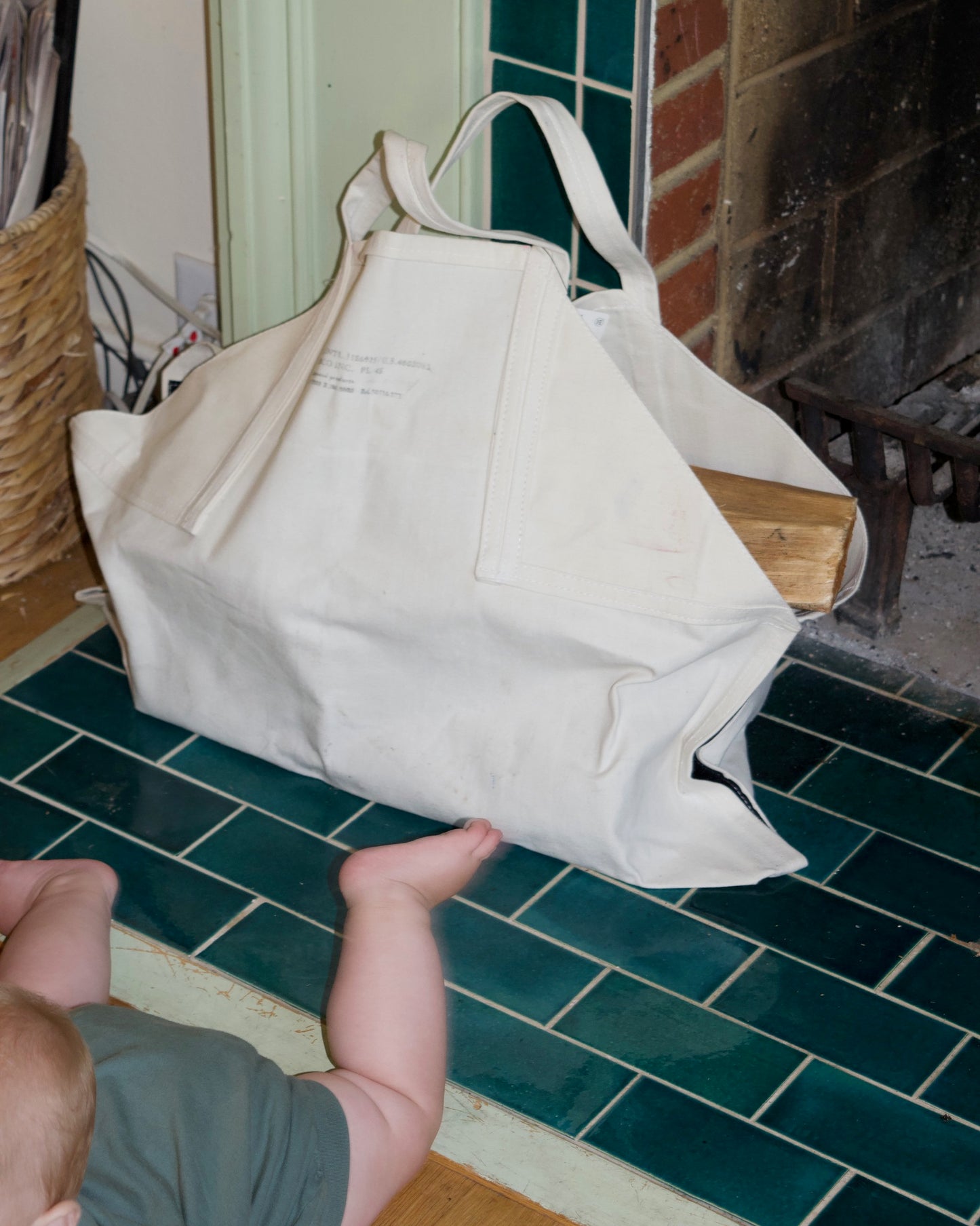 Canvas Firewood Carrier