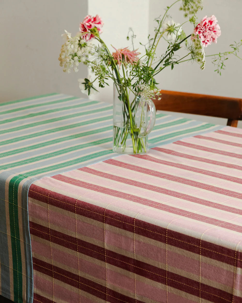 Double Striped Tablecloth