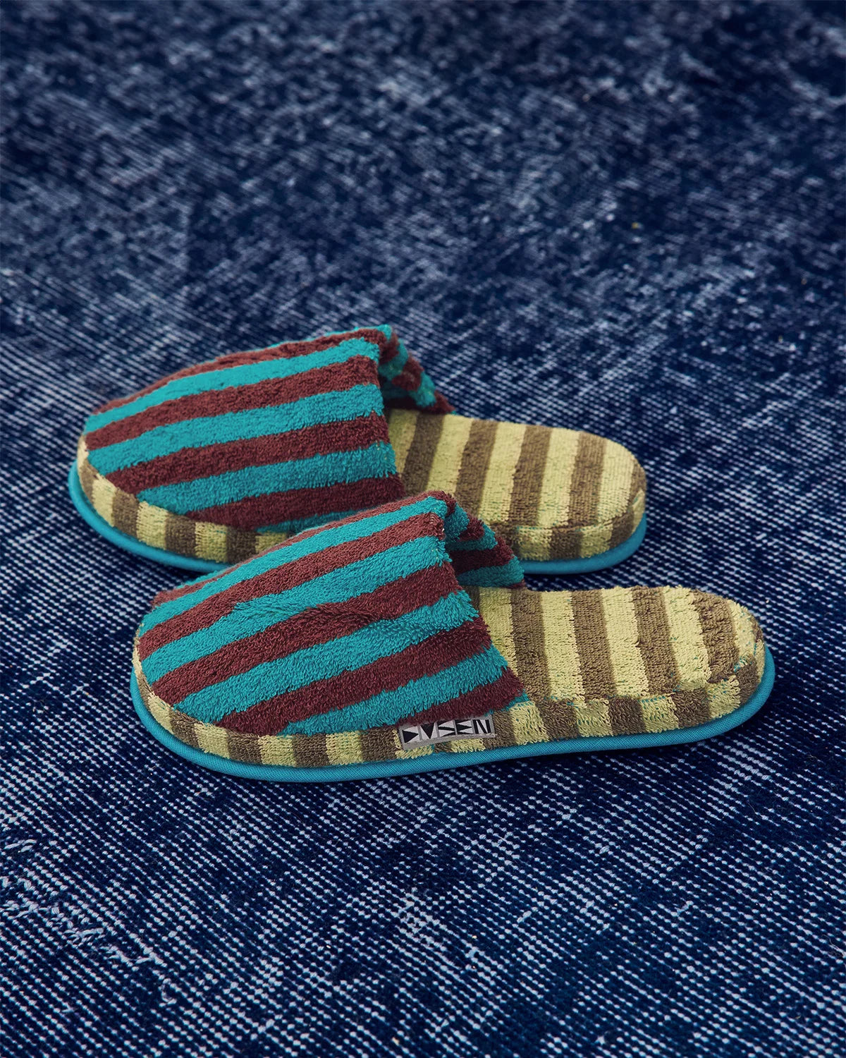Dusen Dusen Terry Stripe Slippers